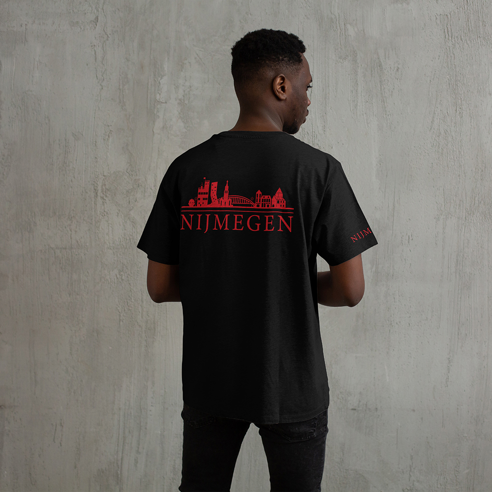 Skyline Nijmegen Shirt - Nijmegen shirt model skyline rood - Skyline Nijmegen Shirt O29221