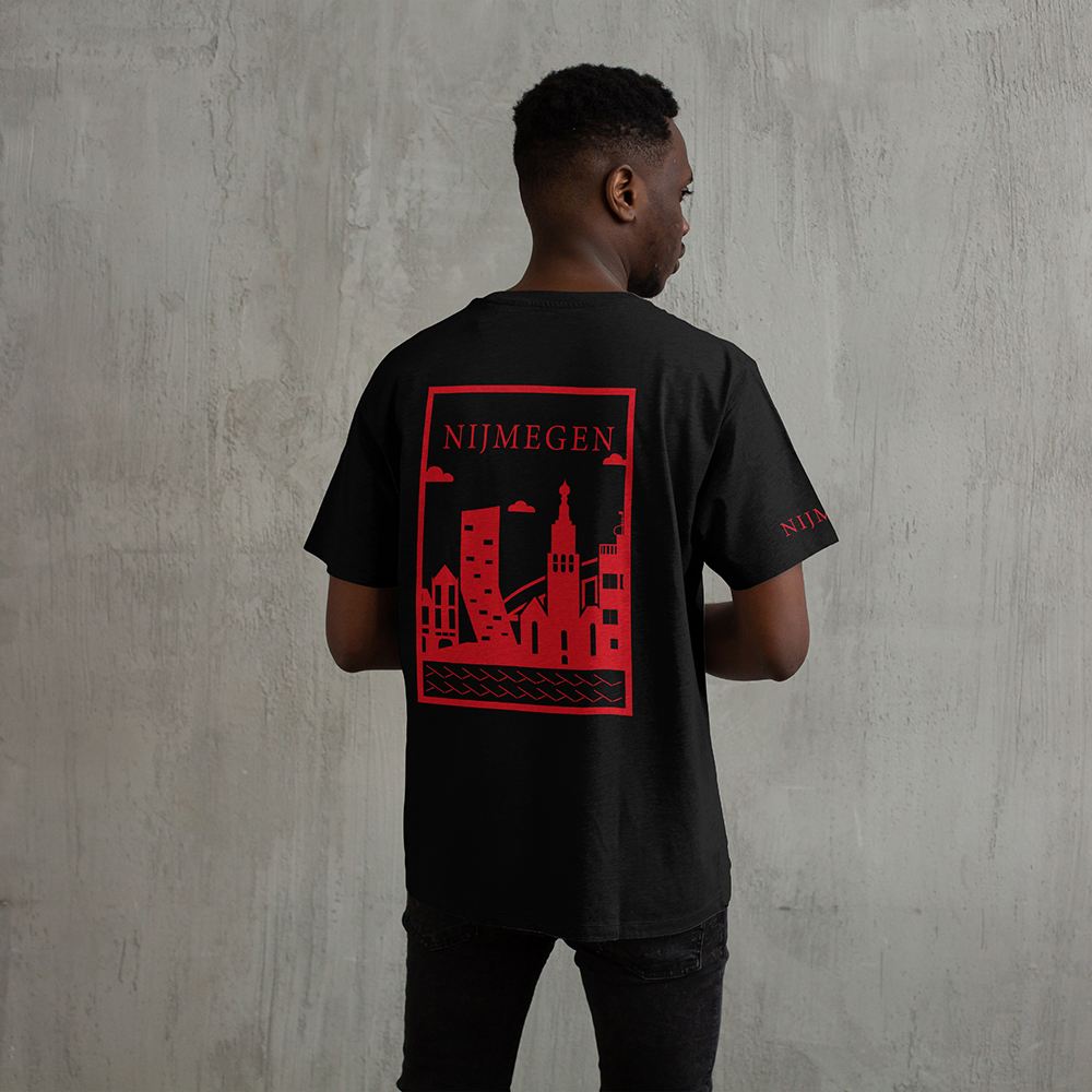 Nijmegen Shirt - Nijmegen shirt model vlak rood - Nijmegen Shirt O33563