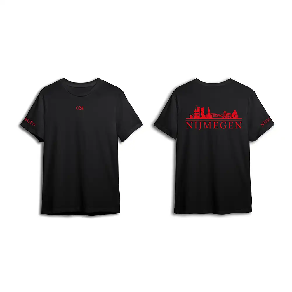 Skyline Nijmegen Shirt - Nijmegen shirt zwart skyline rood 3 - Skyline Nijmegen Shirt O22514