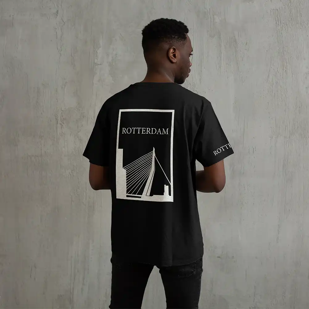Rotterdam Shirt - Rottrdm shirt zwart vlak wit 8 - Rotterdam Shirt O21479