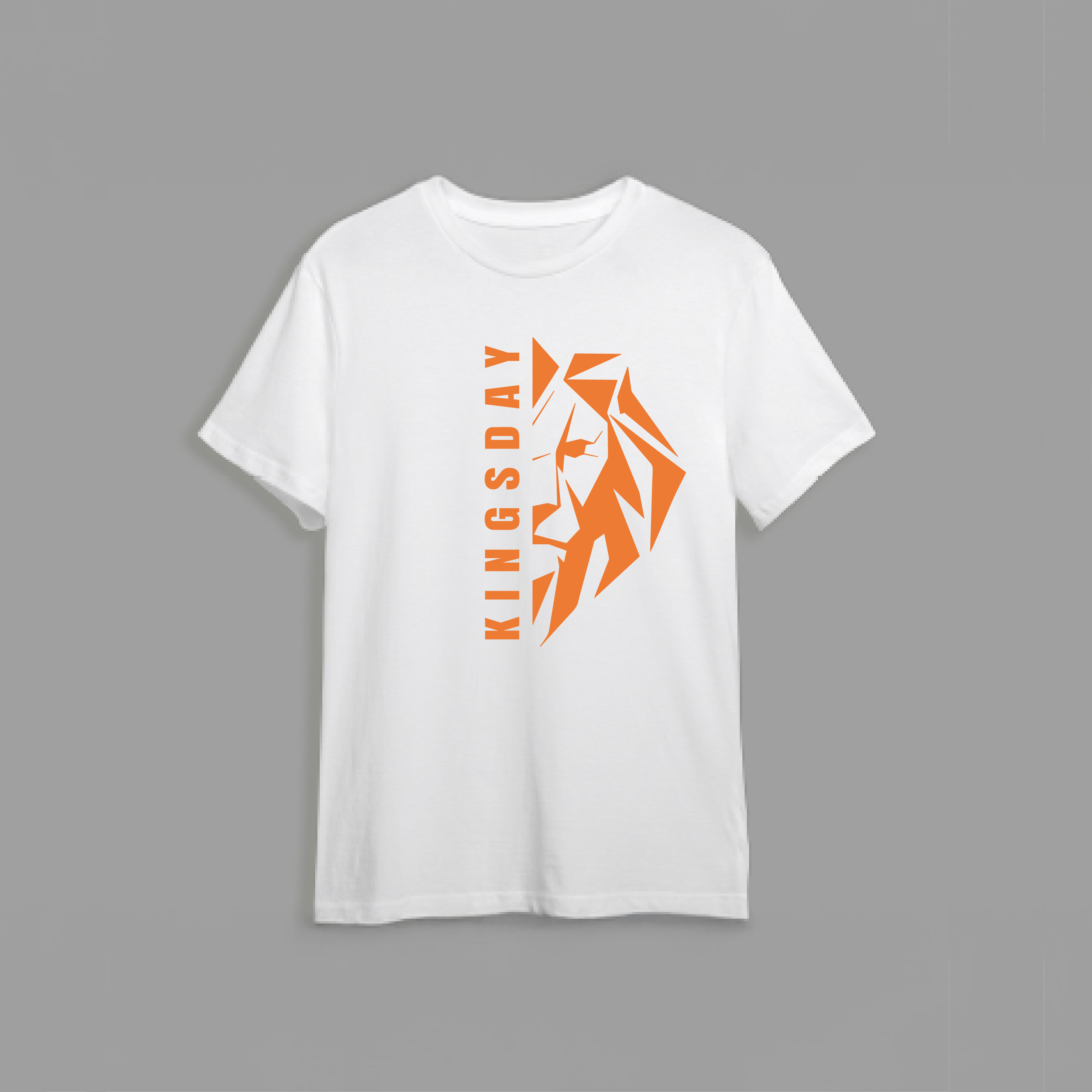 Kingsday Lion - Shirt - Shirt wit tekstlion koningsdag - Kingsday Lion - Shirt