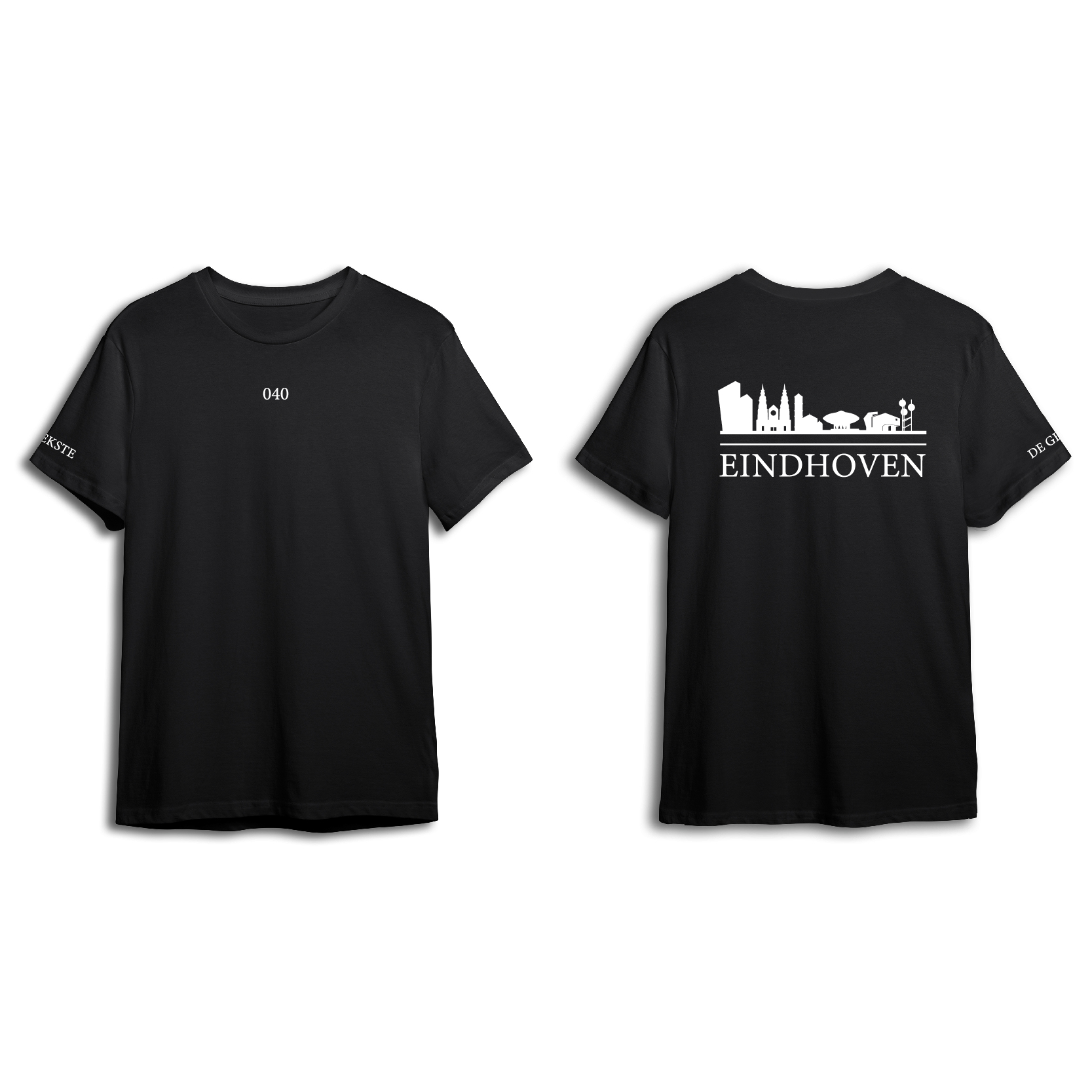 Skyline Eindhoven Shirt - Shirt zwart eindhoven opdruk wit skyline 4 - EK8220