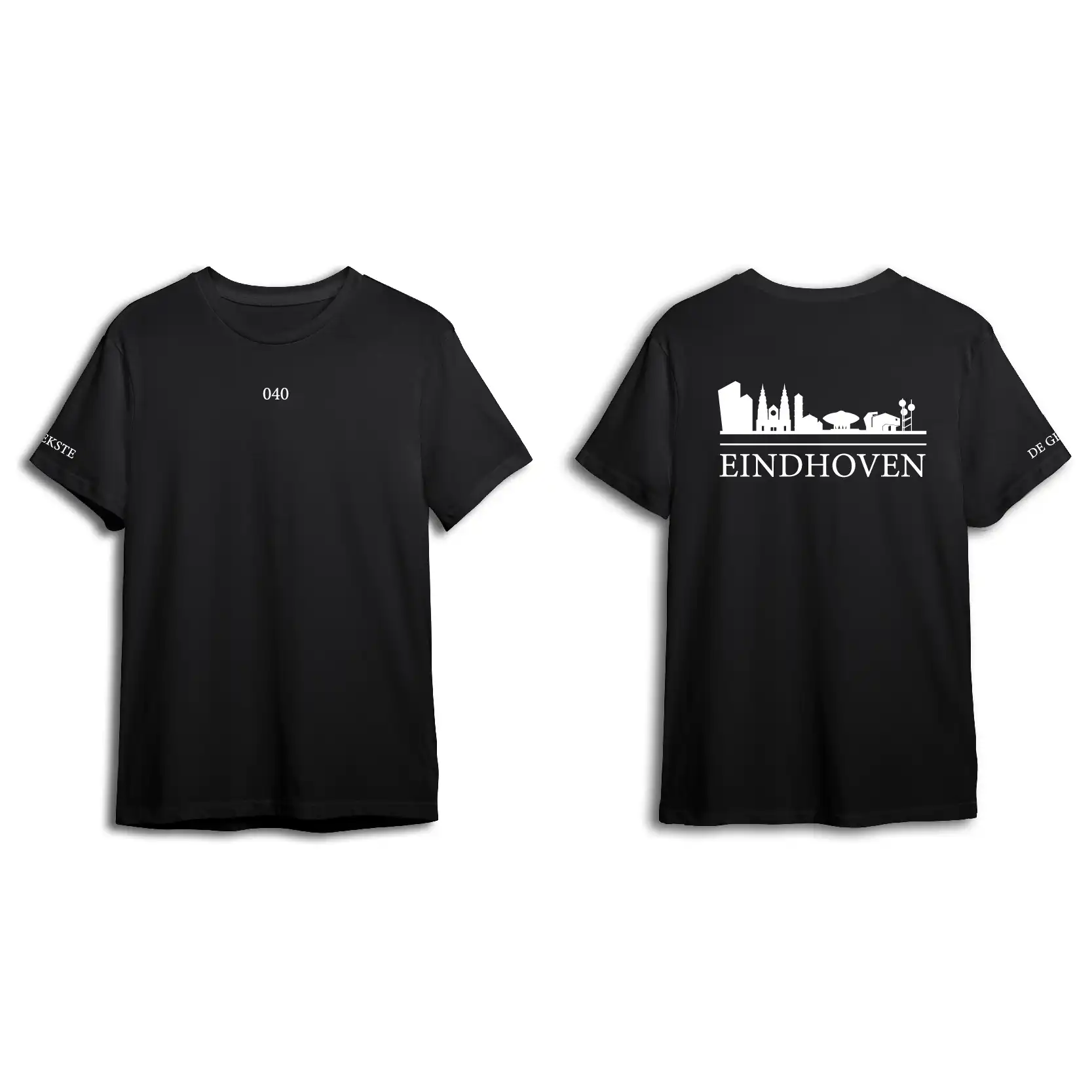 Skyline Eindhoven Shirt - Shirt zwart eindhoven opdruk wit skyline 5 - EK8218