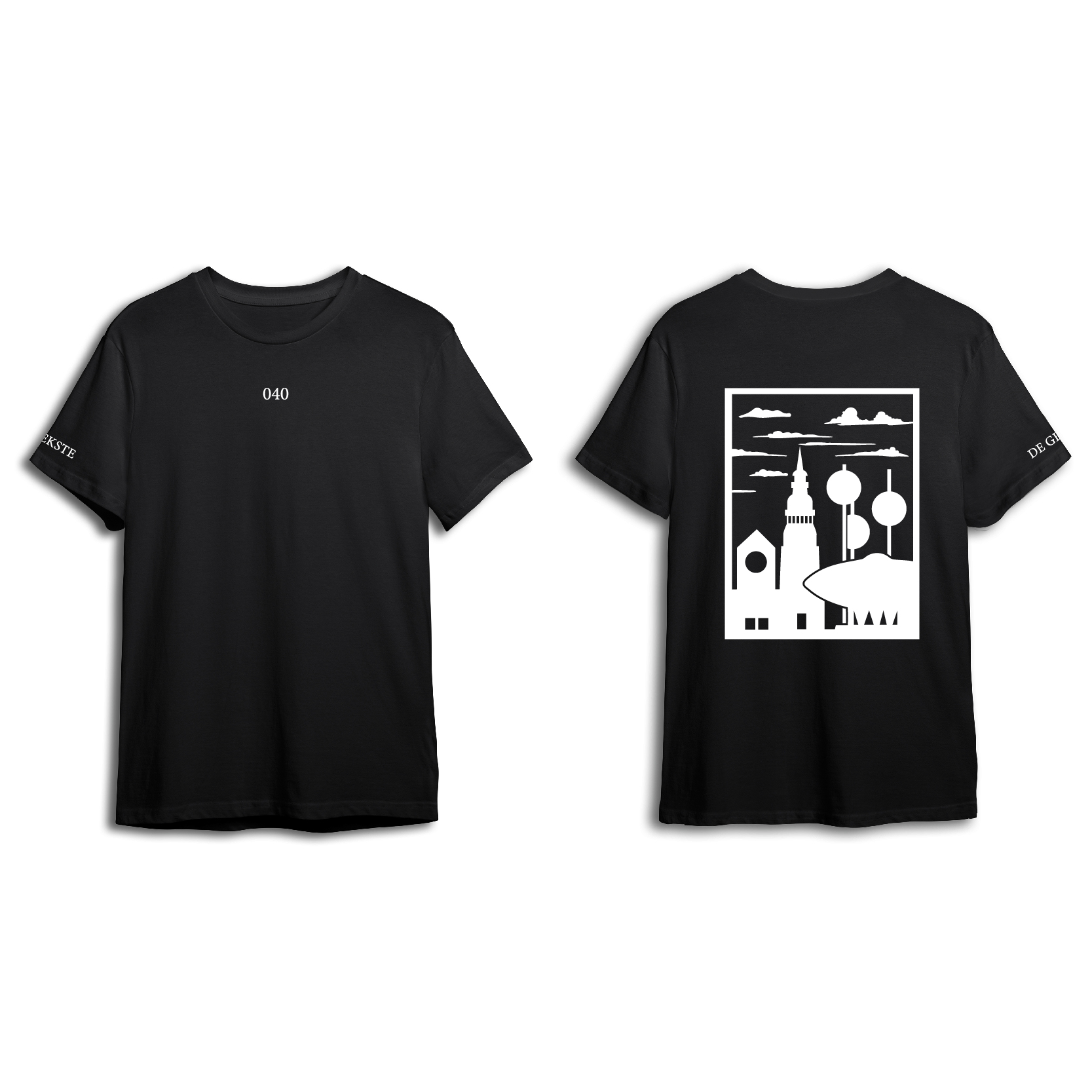Eindhoven Shirt - Shirt zwart eindhoven opdruk wit vlak 1 - EK8213