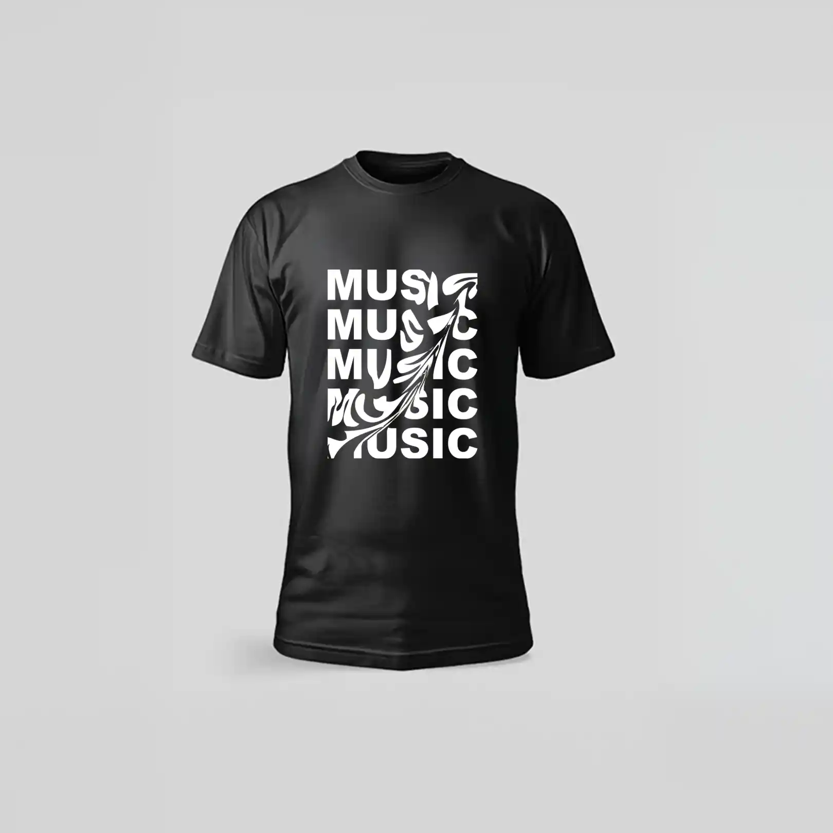 MUSIC - T shirt zwart music 1 - MUSIC