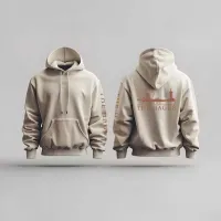 Skyline Den Haag Hoodie - Denhaag hoodie beige skyline 1 - EK8202