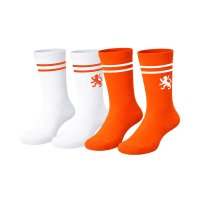 Oranje Sportsokken - 2 sets - Dps company roosendaal wk 2026 voetbal sokken set 2paarcustommade supporters oranje nederland holland 2 - Oranje Sportsokken - 2 sets