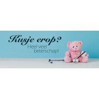 Beterschap Snoepblik - Dps label snoep blik 32x11cm beterschap - Beterschap Snoepblik