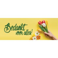 Bedankt Snoepblik - Dps label snoep blik bedankt - Bedankt Snoepblik