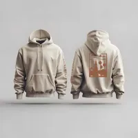 Eindhoven Hoodie - Eindhoven hoodie beige vlak 1 - EK8216