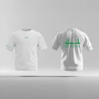 Skyline Den Haag Shirt - Ek shirt wit denhaag opdruk groen skyline 1 - EK8205