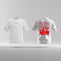 Eindhoven Shirt - Ek shirt wit eindhoven opdruk rood vak - EK8222