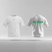 Groningen Skyline T-shirt - Ek shirt wit groningen opdruk groen skyline 1 - Groningen Skyline T-shirt O17400