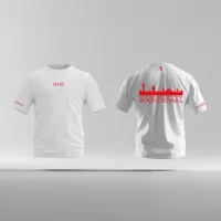 Skyline Roosendaal Shirt - Ek shirt wit roosendaal opdruk rood skyline 3 - Skyline Roosendaal O15033
