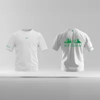 Skyline Rotterdam Shirt - Ek shirt wit rotterdam opdruk groen skyline 2 - Skyline Rotterdam Shirt O24599