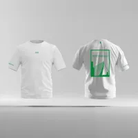 Rotterdam Shirt - Ek shirt wit rotterdam opdruk groen vlak 1 - Rotterdam Shirt O24658