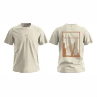 Rotterdam Shirt - Evenementenkleding shirt beige rotterdam vlak opdruk - Rotterdam Shirt O21479