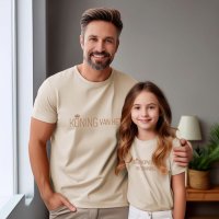 Matching Shirts Vaderdag - De Koning - Evenementenkledingnl model koning vaderdag shirt kindershirt beige - 01