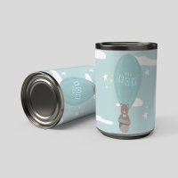Geboorte Jongen Snoepblik - Food can jongen geboorte - Geboorte Jongen Snoepblik