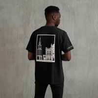 Groningen Stad T-shirt - Groningen shirt zwart vlak wit 7 - Groningen Stad T-shirt O18096
