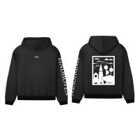 Eindhoven Hoodie - Hoodie zwart eindhoven opdruk wit vlak 1 - EK8219