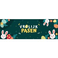 Pasen Snoepblik - Label blik pasen 32x11cm jpeg - Pasen Snoepblik 