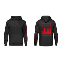 Nijmegen Hoodie - Nijmegen hoodie zwart vlak rood 1 - Nijmegen Hoodie (zwart met rood)