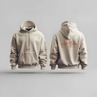 Skyline Rotterdam Hoodie - Rotterdam hoodie beige skyline 2 - Skyline Rotterdam Hoodie  (21120)