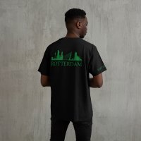 Skyline Rotterdam Shirt - Rottrdm shirt zwart skyline groen 4 - Skyline Rotterdam Shirt O21192