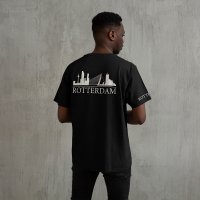 Skyline Rotterdam Shirt - Rottrdm shirt zwart skyline wit 3 - Skyline Rotterdam Shirt O14466
