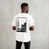 Groningen T-shirt - Shirt wit model groningen zwart vlak - Groningen Shirt O99441