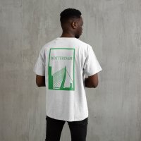 Rotterdam Shirt - Shirt wit model rotterdam opdruk groen vlak 1 - Rotterdam Shirt O24658