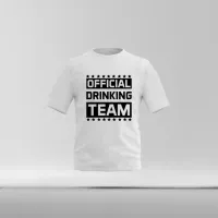 Official Drinking Team - T shirt wit officialdrinkingteam - Official Drinking Team