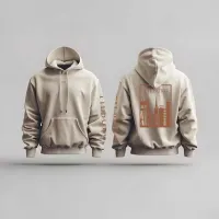 Tilburg Hoodie - Tilburg hoodie beige vlak 1 - Tilburg Hoodie (16083)