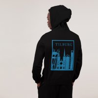 Tilburg Hoodie - Tilburg model hoodie zwart vlak blauw 4 - Tilburg Hoodie (18619)