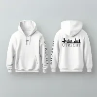Skyline Utrecht Hoodie - Utrecht hoodie wit skyline zwart 3 - Skyline Utrecht Hoodie (21623)