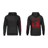 Utrecht Hoodie - Utrecht hoodie zwart vlak rood 4 - Utrecht Hoodie  (20719)