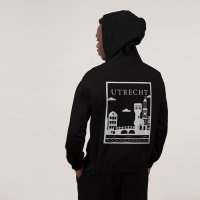 Utrecht Hoodie - Utrecht model hoodie zwart vlak wit 3 - Utrecht Hoodie 4635