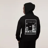 Utrecht Hoodie - Utrecht model hoodie zwart vlak wit 4 - Utrecht Hoodie 4635