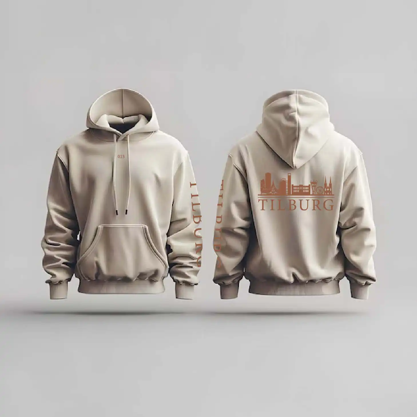 Skyline Tilburg Hoodie - Tilburg hoodie beige skyline - Skyline Tilburg Hoodie