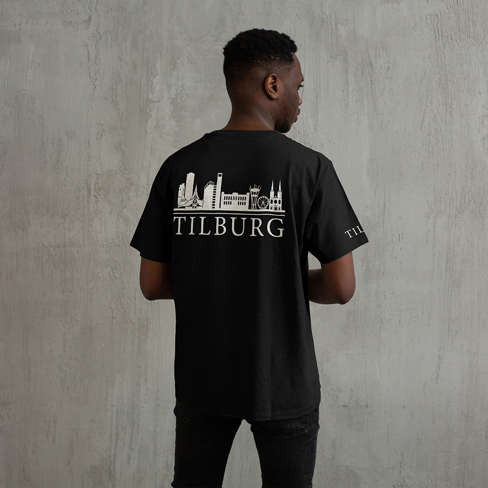 Skyline Tilburg Shirt - Tilburg shirt model zwart skyline wit 9 - Skyline Tilburg Shirt O98564