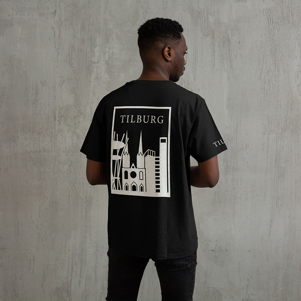 Tilburg Shirt - Tilburg shirt model zwart vlak wit 9 - Tilburg Shirt O18715