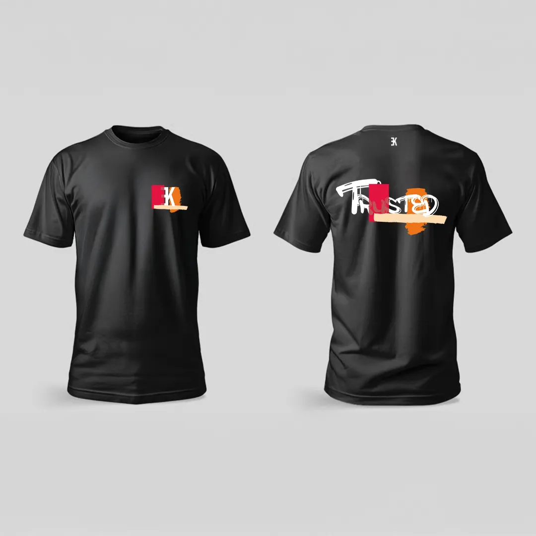 TRUSTED -  T-Shirt - Trusted zwart t shirt - TRUSTED O35986
