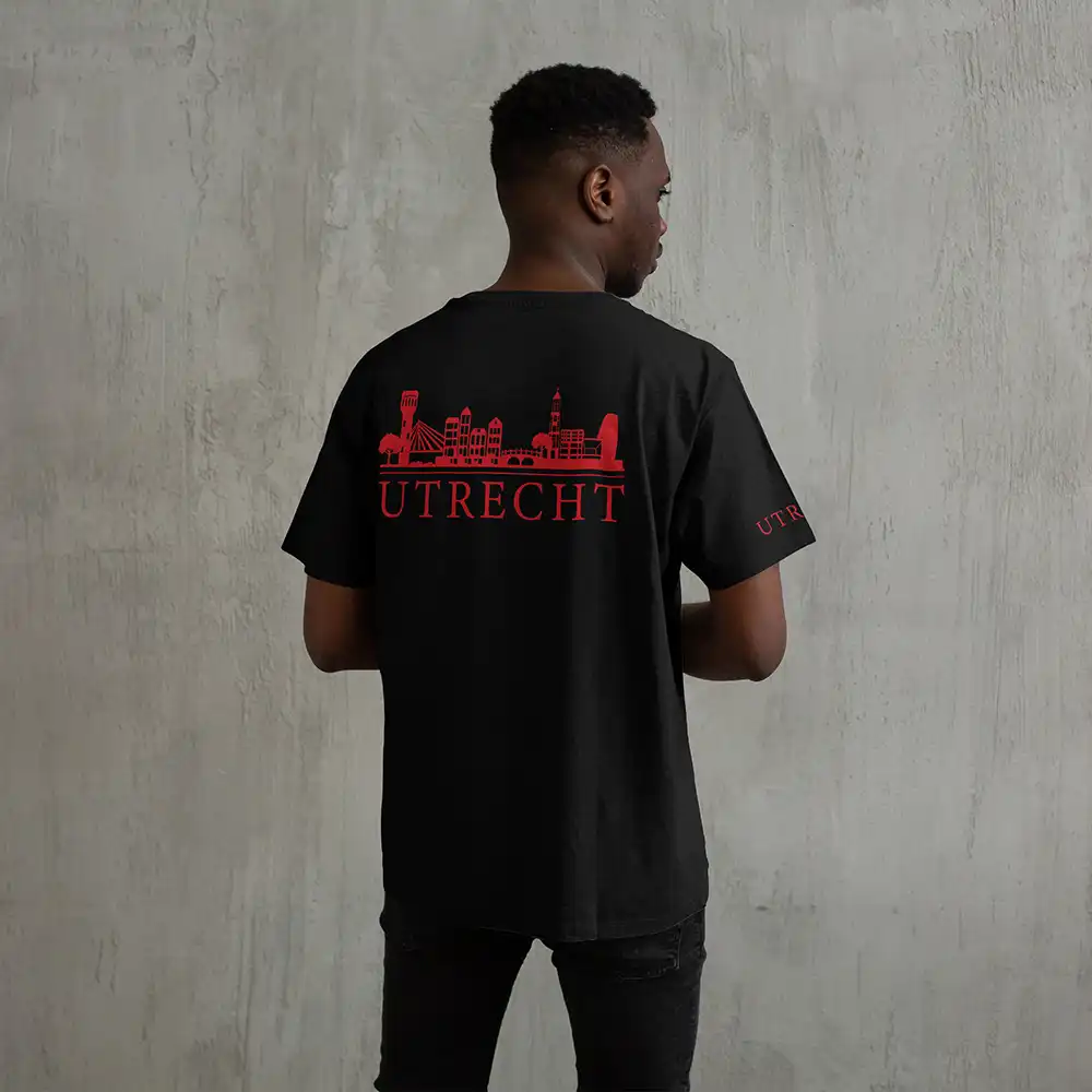 Skyline Utrecht Shirt - Utrecht shirt model skyline rood 3 - Skyline Utrecht Shirt O20255