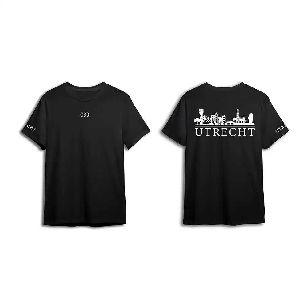 Skyline Utrecht Shirt - Utrecht shirt zwart skyline wit 3 - Skyline Utrecht Shirt O20566
