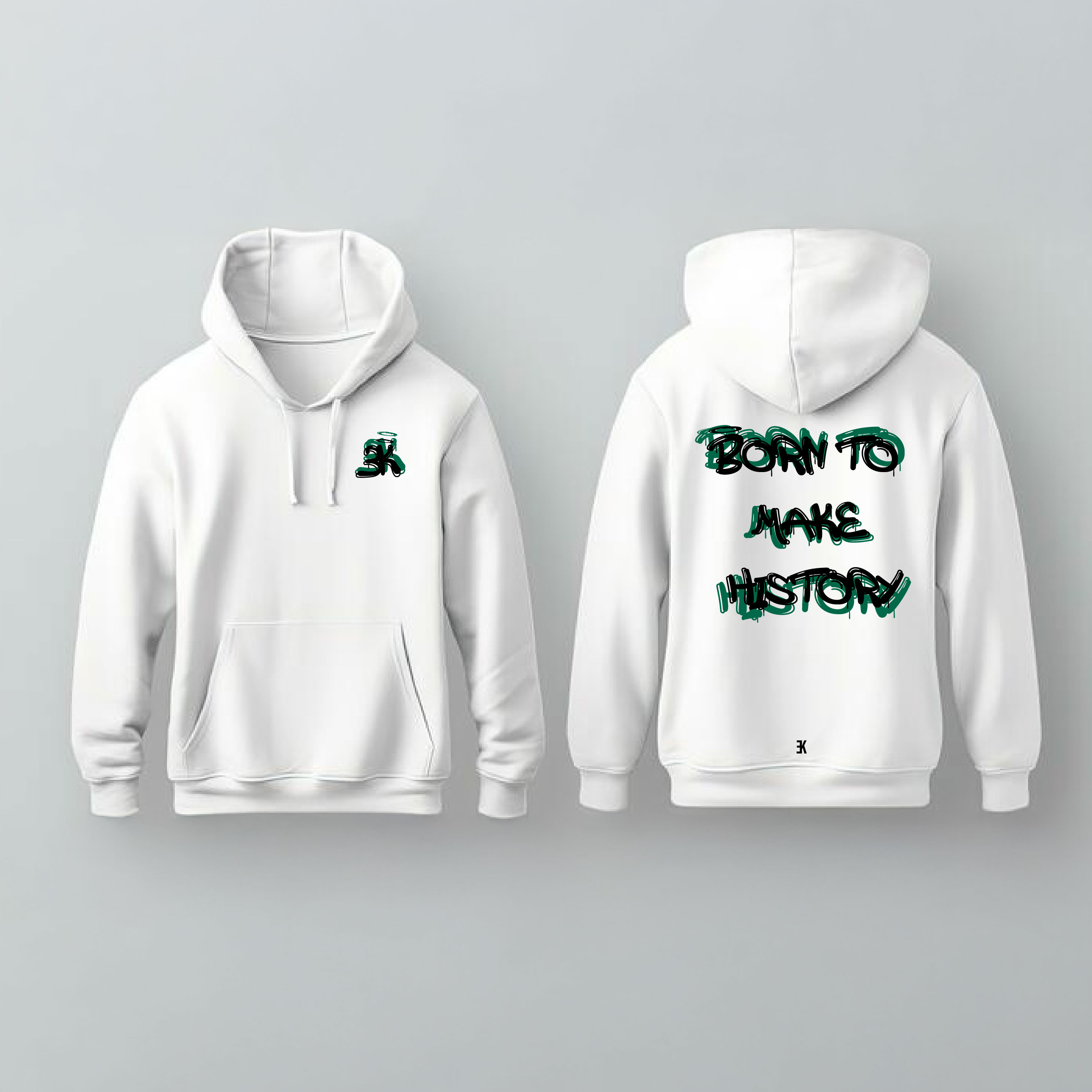 BORN TO MAKE HISTORY - Hoodie - Wit hoodie btmh - BORN TO MAKE HISTORY Hoodie