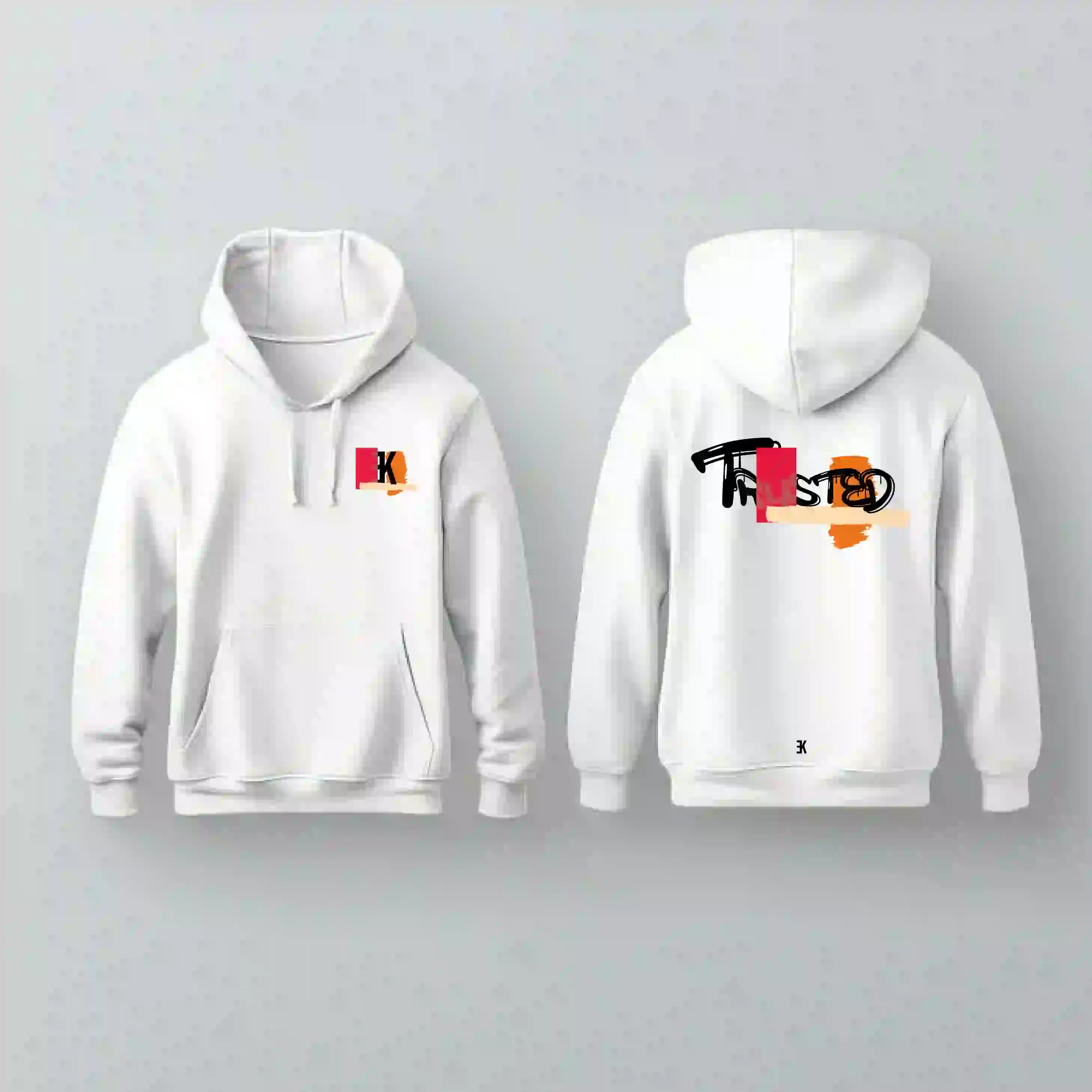 TRUSTED - Hoodie - Wit hoodie trusted - TRUSTED - Hoodie (3)