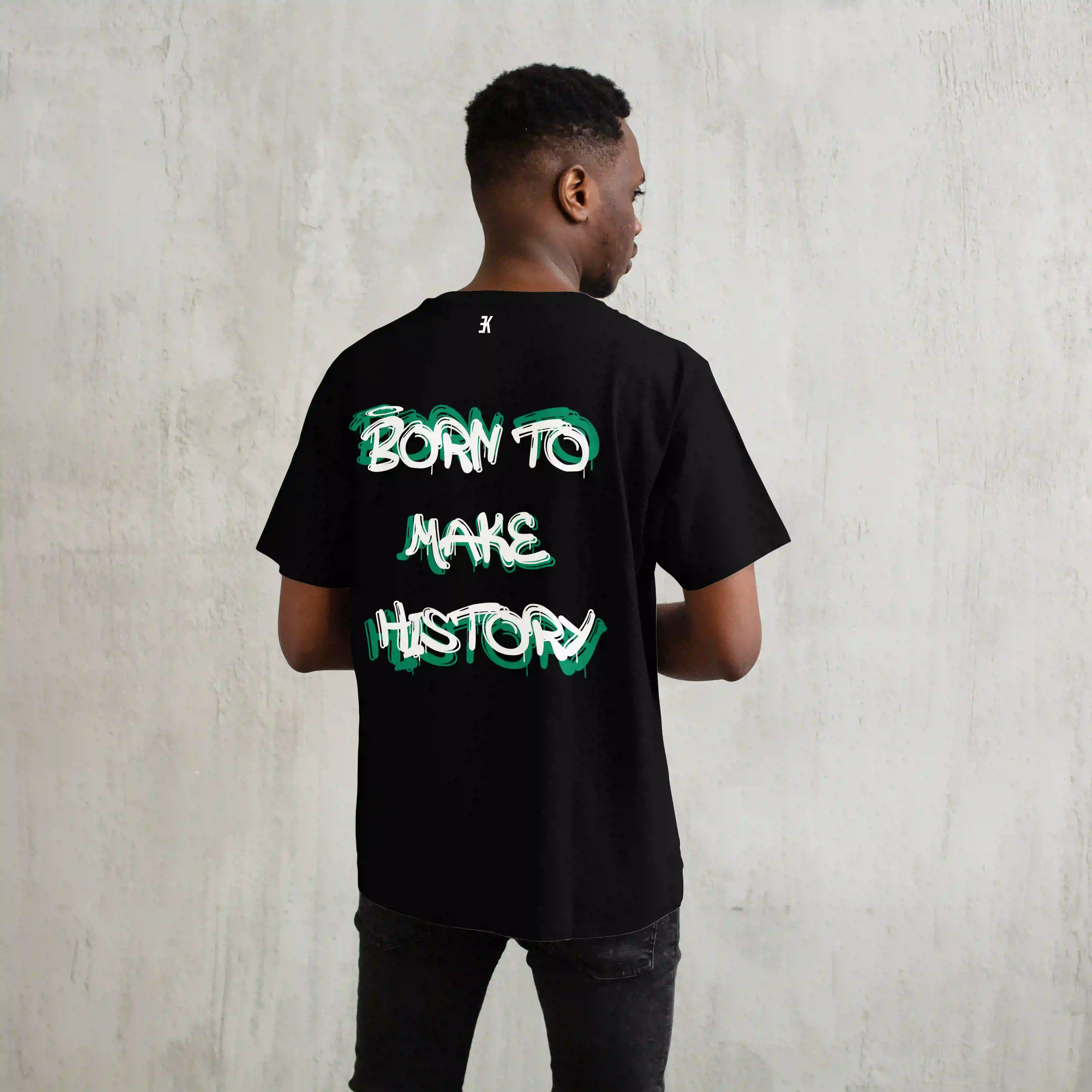 BORN TO MAKE HISTORY - T-Shirt - Zwart oversized shirt btmh 3 - BORN TO MAKE HISTORY