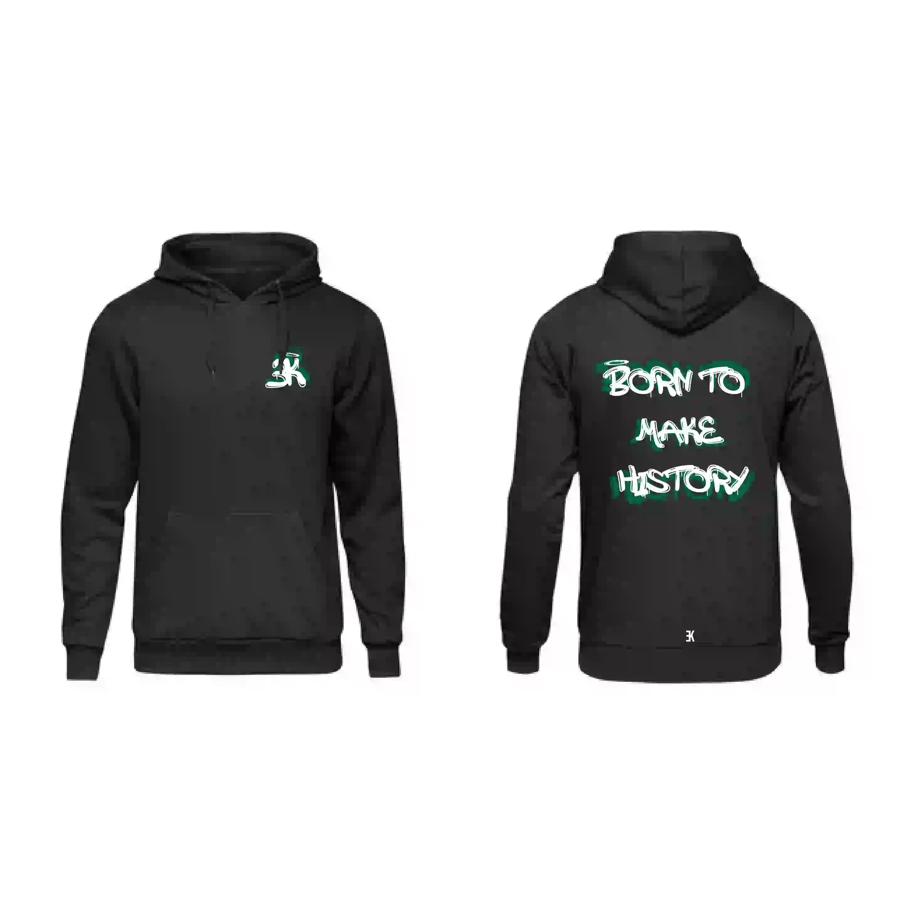 BORN TO MAKE HISTORY - Hoodie - Zwarte hoodie btmh mockup - BORN TO MAKE HISTORY Hoodie O32326