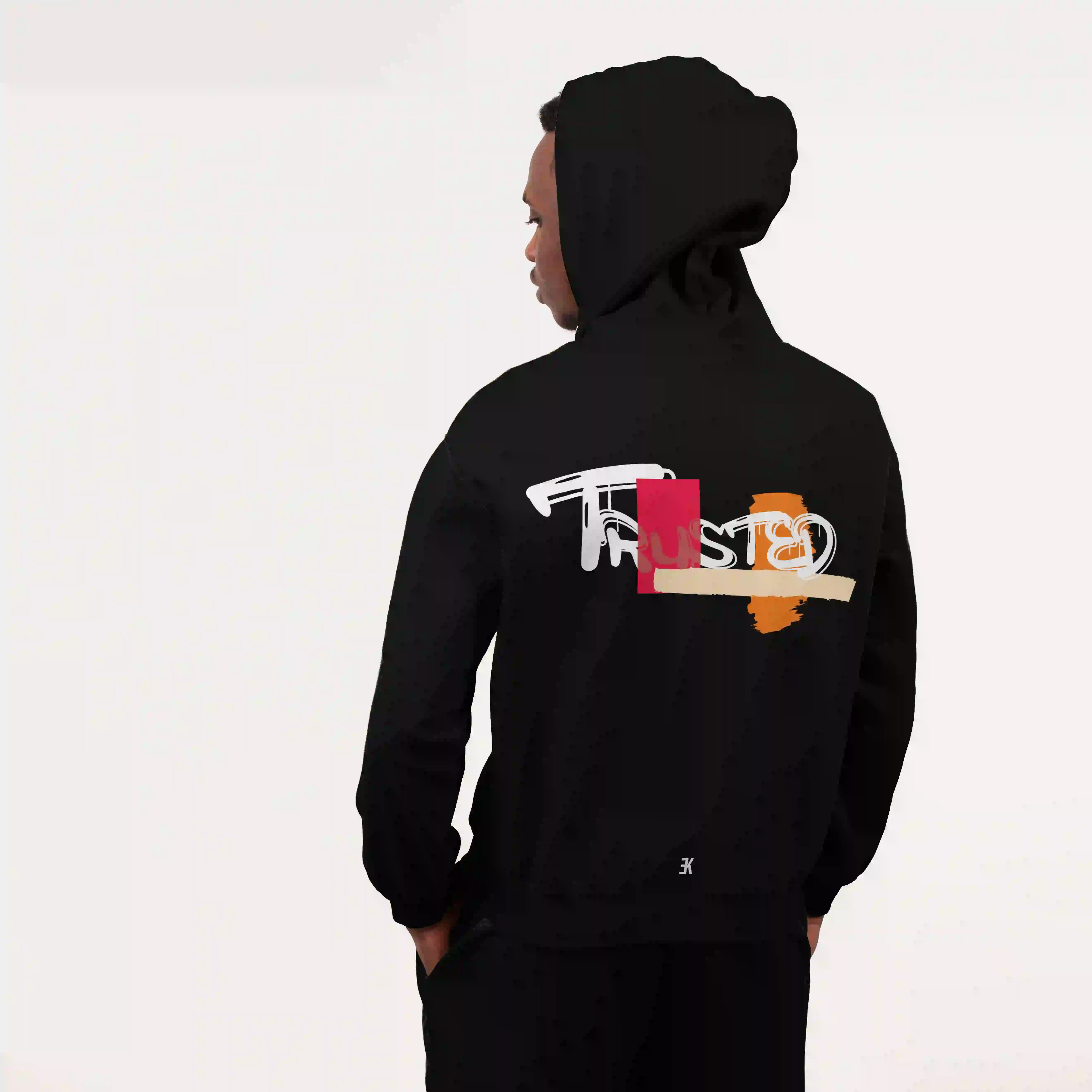TRUSTED - Hoodie - Zwarte hoodie trusted 3 - TRUSTED - Hoodie